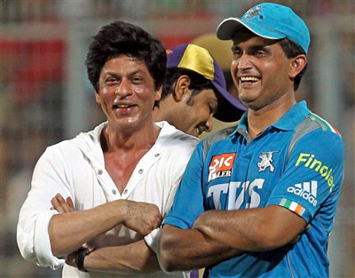 SRK at Eden Gardens With Saurav Ganguly