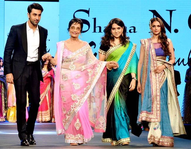 Ranbir Kapoor and other celebs walk the ramp for Shaina NC