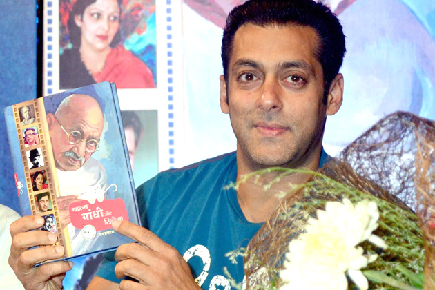 Salman Khan launches book Mahatma Gandhi & Cinema