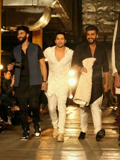 Varun Dhawan and Arjun Kapoor At Lakme Fashion Week