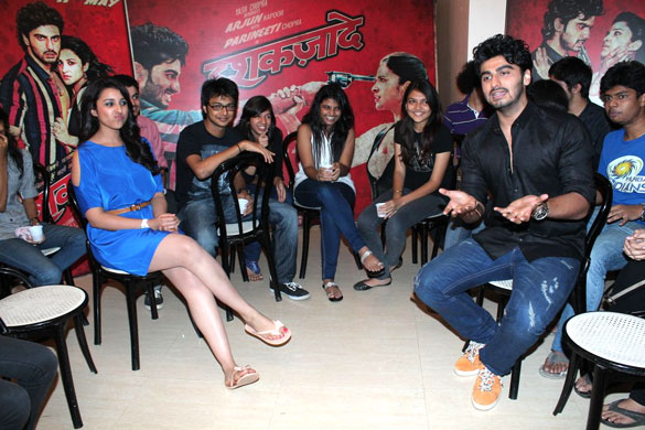 Arjun Kapoor & Parineeti Chopra at promotions of Ishaqzaade 1