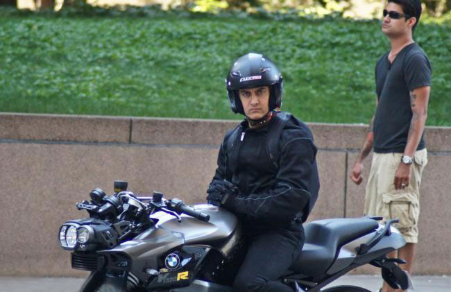Aamir Khan shoots for Dhoom 3