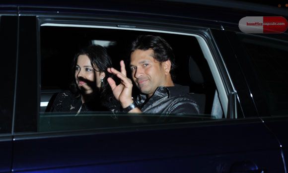 Sachin with wife Anjali
