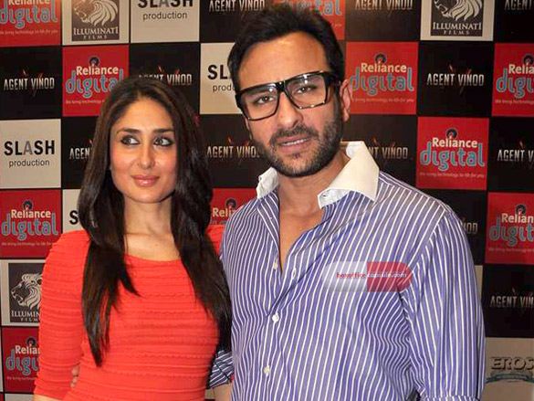 Saif and Kareena on promotion for AGENT VINOD 1