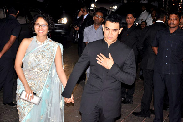 Aamir Khan & kiran Rao at Karan Johar birthday party