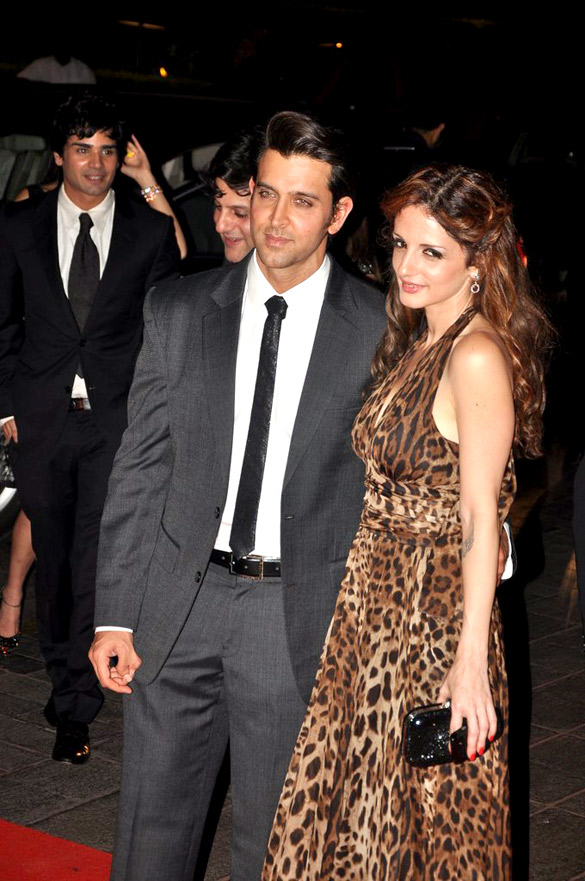 Hrithik & Suzanne at Karan Johar birthday party 