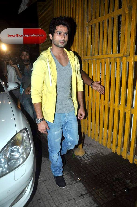Shahid Kapoor at Screening of TERI MERI KAHAANI 