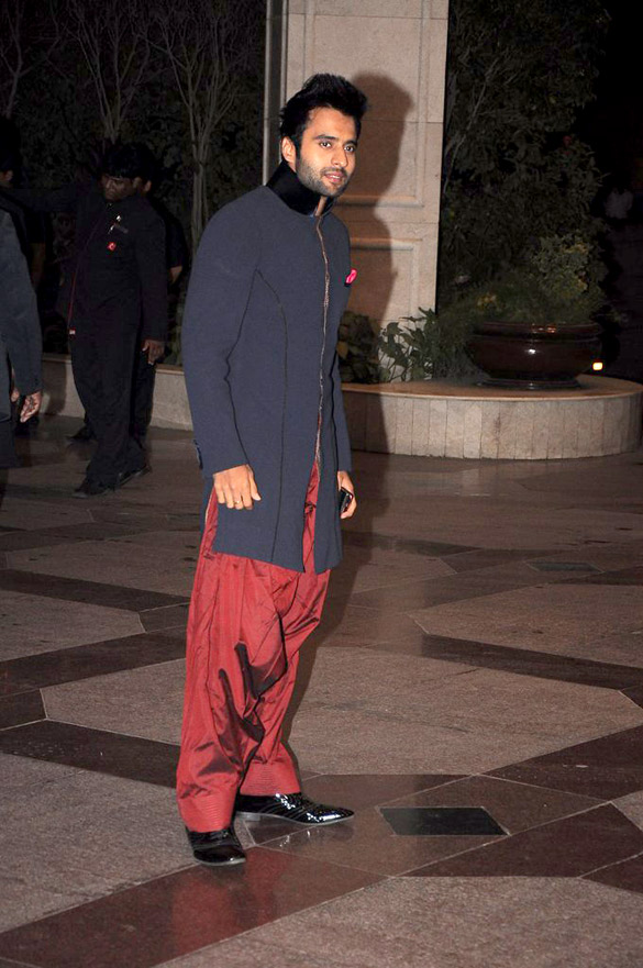 Jackie Bhagnani at Sangeet ceremony of Eshaa Deol 