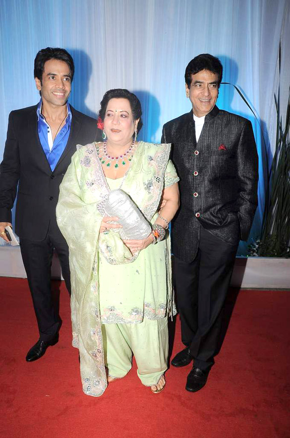 Jeetendra Tushaar Kapoor & Shobha Kapoor at Reception party of ESHAA DEOL 