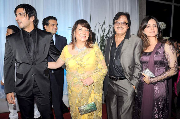 Sanjay Khan & Zayed Khan at Reception party of ESHAA DEOL 