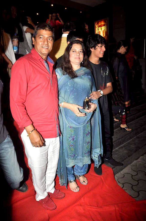 Aadesh Shrivastava with his wife at Special Screening of BOL BACHCHAN 