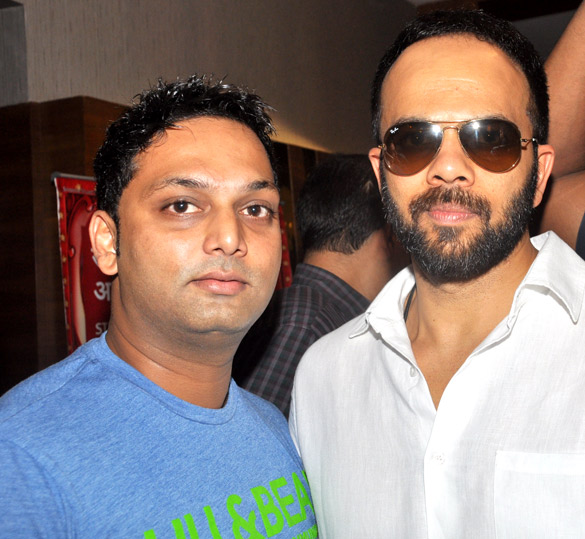 Rohit Shetty with a fan at Special Screening of BOL BACHCHAN 