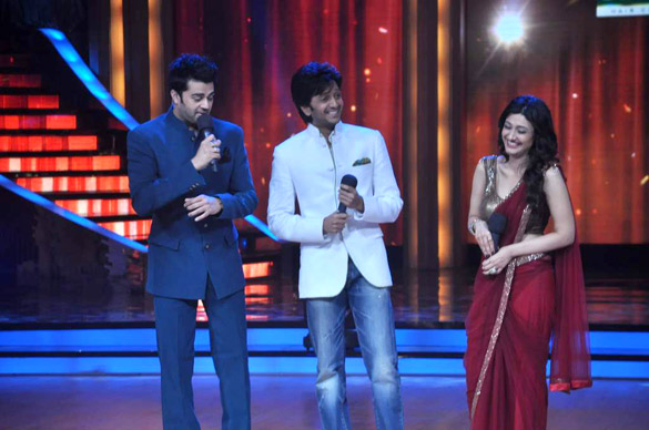 Tushhar & Riteish on sets of Jhalak Dikhlaa Ja