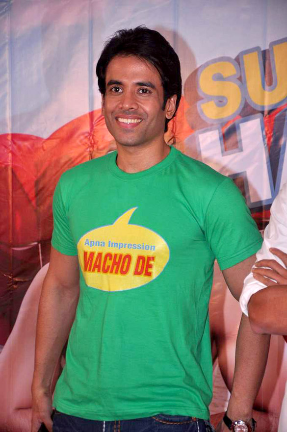 Tushhar at promotion of Kya Super Kool Hain Hum