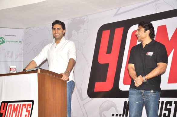 Abhishek & Uday launch YOMICS