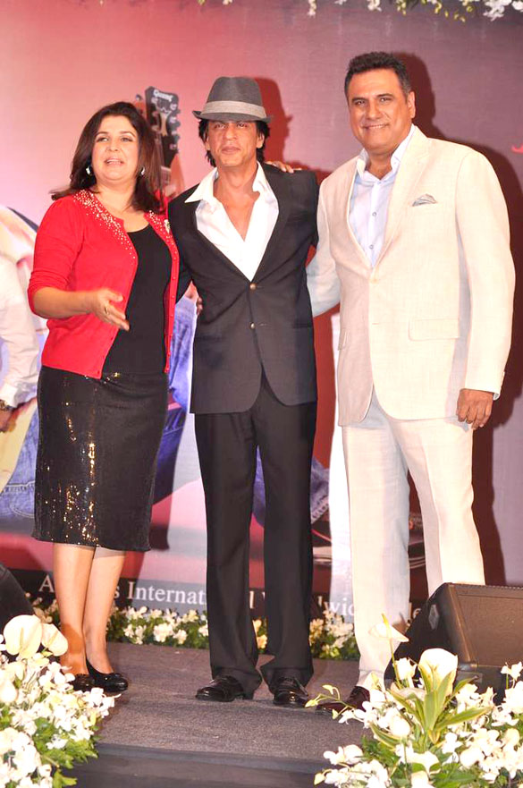 Shahrukh Khan with Farah Khan &Boman Irani at promotion of Shirin Farhad Ki Toh Nikal Padi
