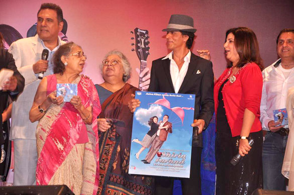 Shahrukh Khan with Farah Khan &Boman Irani at promotion of Shirin Farhad Ki Toh Nikal Padi