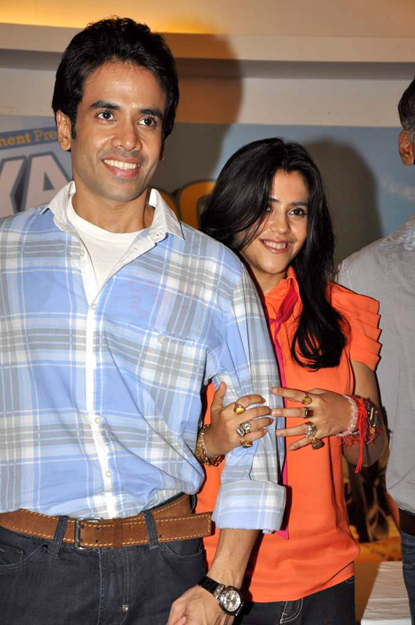 Tusshar Kapoor & Ekta Kapoor at Success party of KYAA SUPER KOOL HAIN HUM