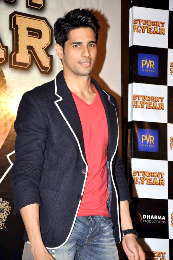 Siddharth Malhotra  at First look launch of Student Of The Year