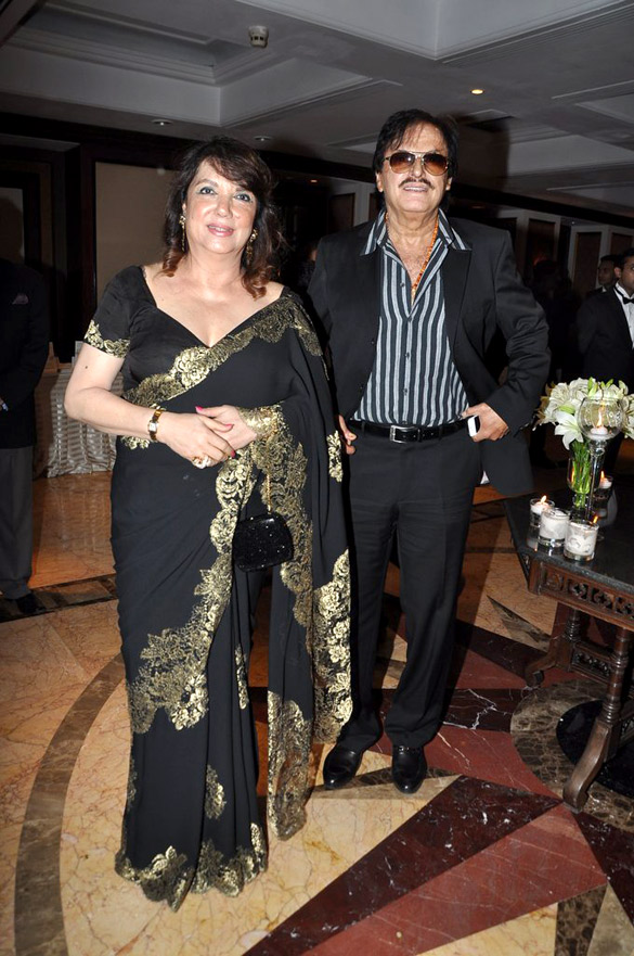 Sanjay Khan with his wife at launch of book by Shashi Tharoor