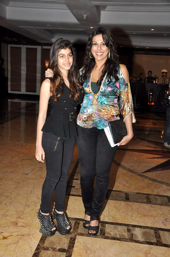 Pooja Bedi with daughter Alia at launch of book by Shashi Tharoor