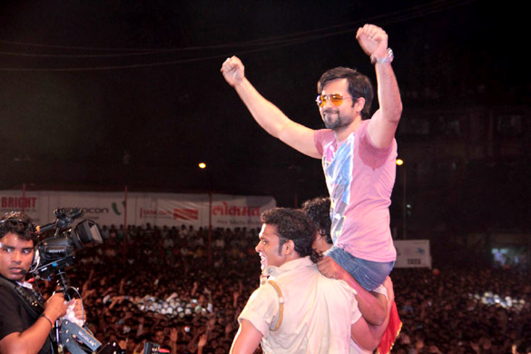 Emraan Hashmi attends Dahi Handi celebration