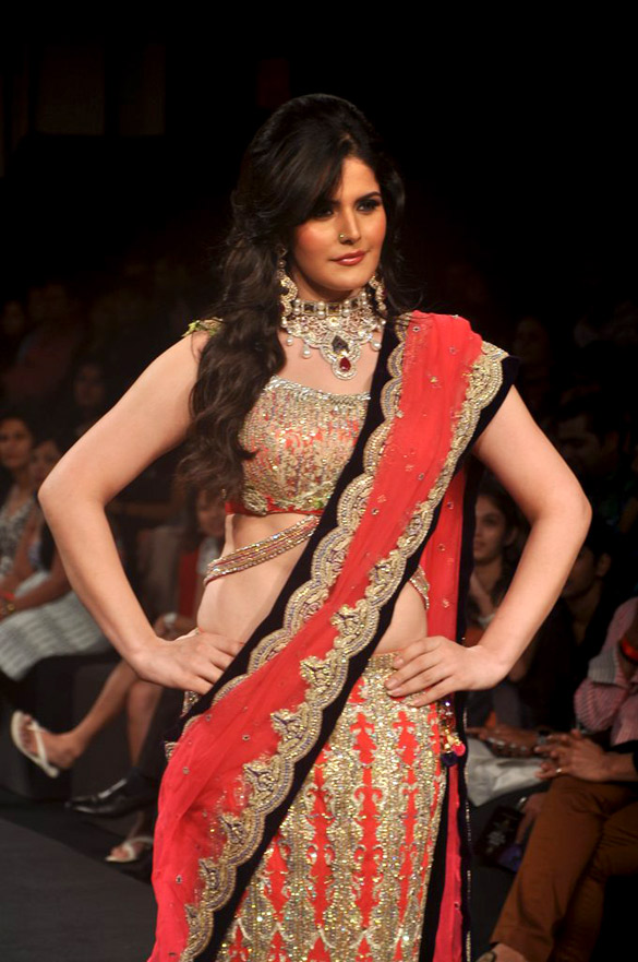 Zarine Khan at Indian Bridal week
