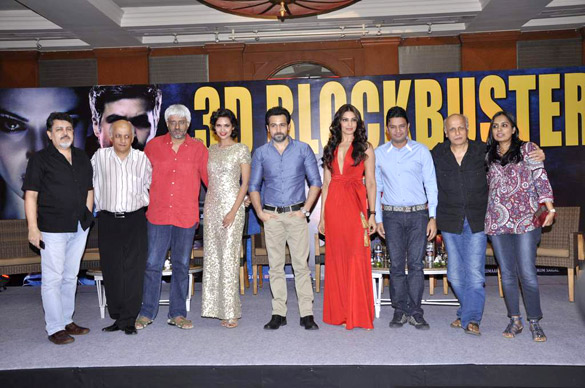 Emraan Hashmi Bipasha Basu Eshaa Gupta Mukesh Bhatt & Vikram Bhatt at Success party of RAAZ 3