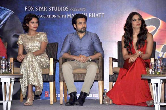 Emraan Hashmi Bipasha Basu Eshaa Gupta at Success party of RAAZ 3