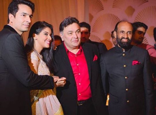 Asin and Rahul Sharma's wedding reception with Rishi kapoor