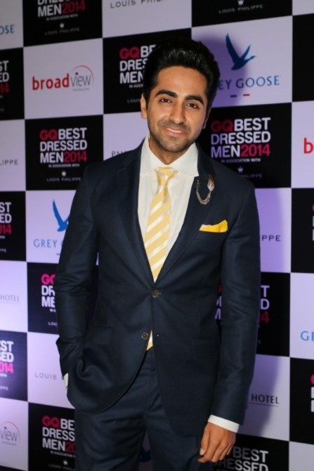 Ayushmann Khurrana at GQ Best Dressed Men 2014