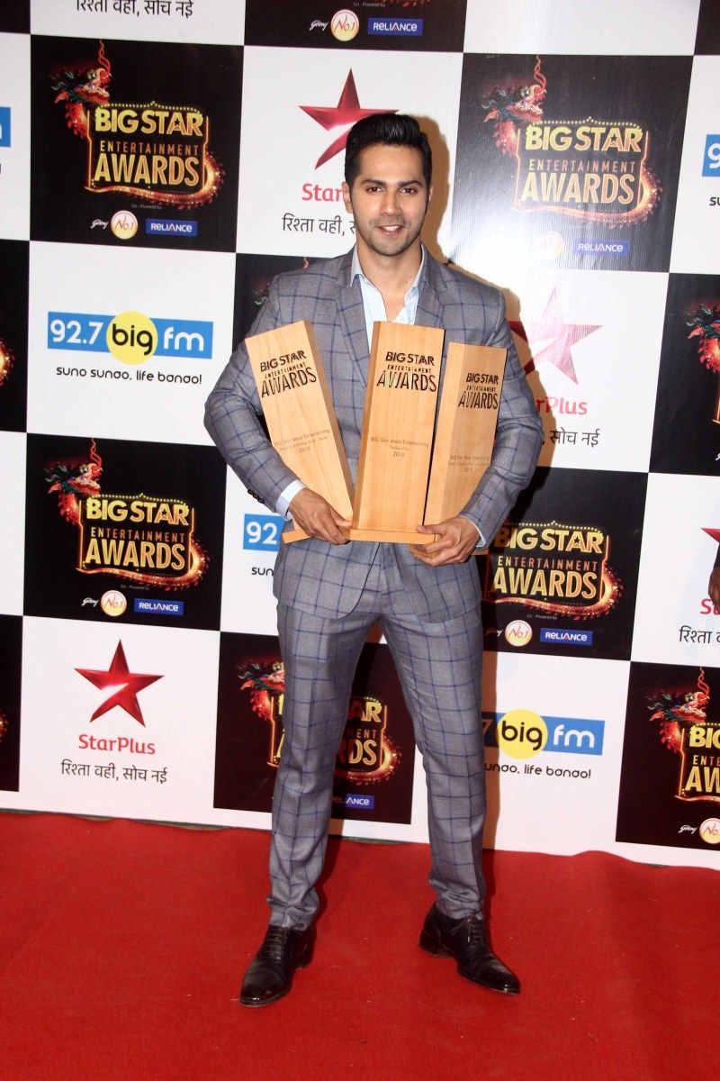 Varun Dhawan at Big Star Entertainment Awards 2015