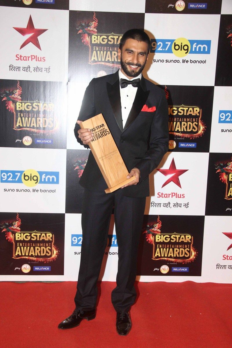 Ranveer Singh at Big Star Entertainment Awards 2015