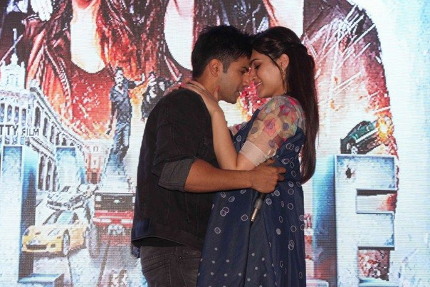 Varun Dhawan and Varun Sharma promote 'Dilwale' at a college