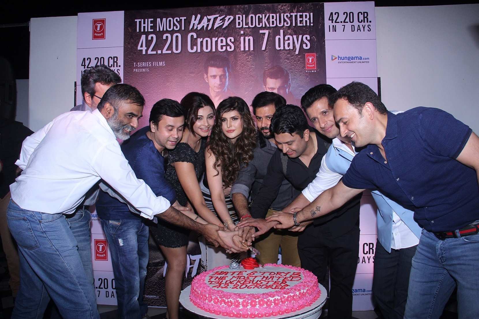 Daisy Shah, Sharman Joshi, Zareen Khan and others at the success party of 'Hate Story 3'