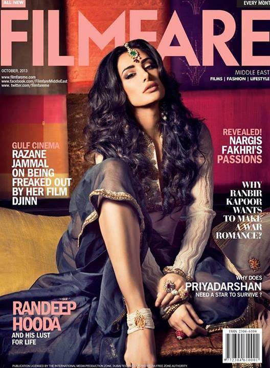 Hot Photoshoot of Nargis for Filmfare Oct 13