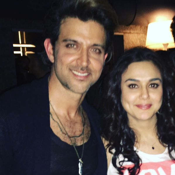 Preity Zinta at Hrithik Roshan's birthday bash