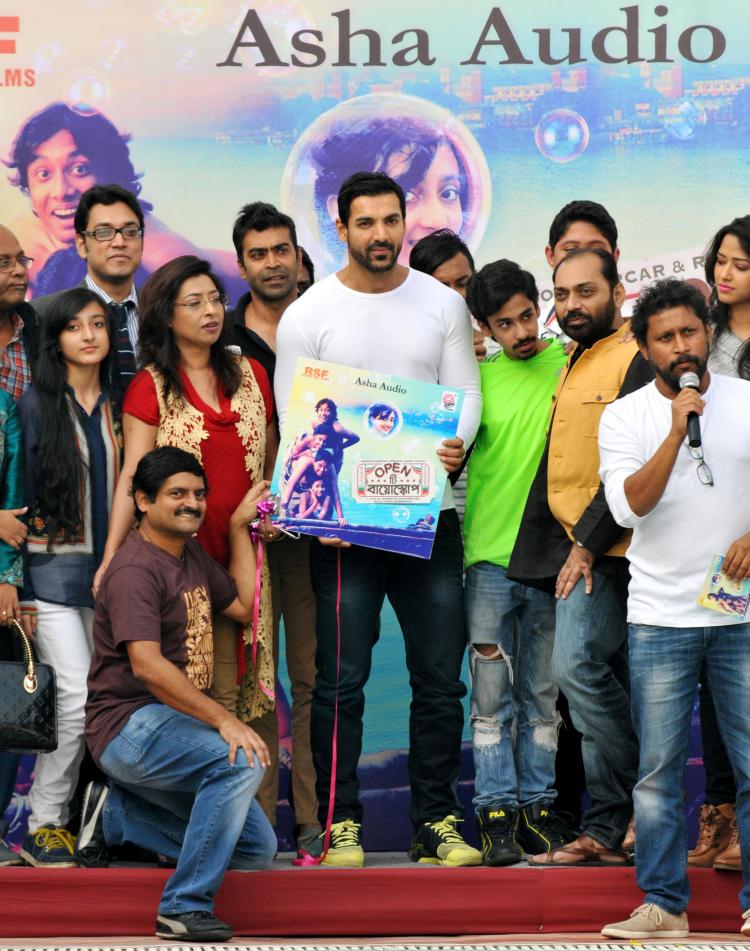 John Abraham at the music launch of Open Tee Bioscope