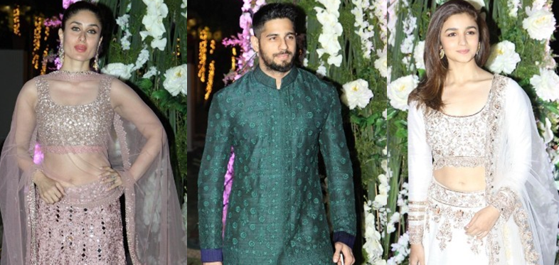 Kareena, Sidharth, Alia and others at Manish Malhotra's niece Riddhi's sangeet function