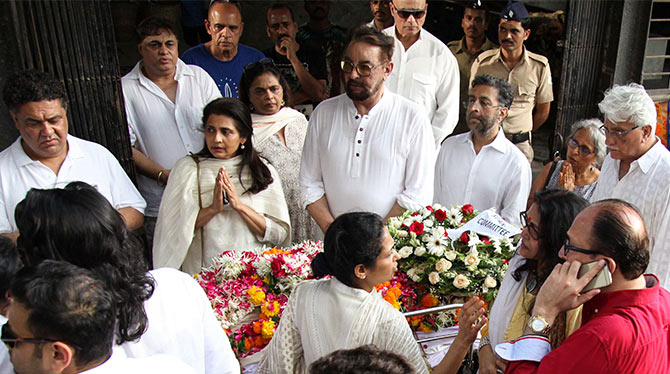 Kabir Bedi At Vinod Khanna Funeral