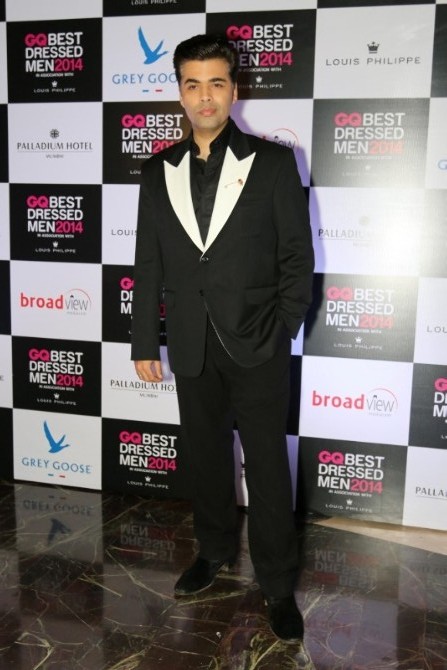 Karan Johar at GQ Best Dressed Men 2014