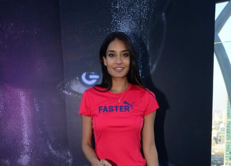 Lisa Haydon at the launch of a footwear brand