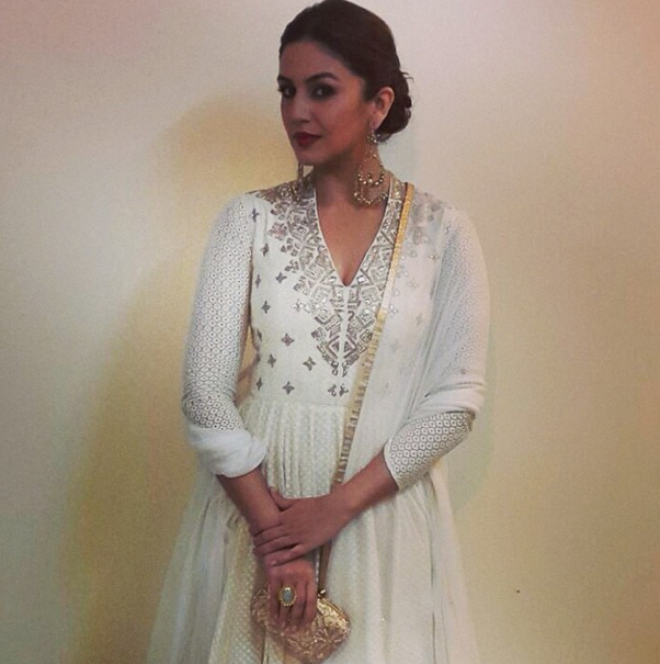 Huma Qureshi looking stunning at Masaba Gupta's engagement