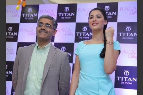 Nrgis Fakhiri at Titan new Raga new collection launch