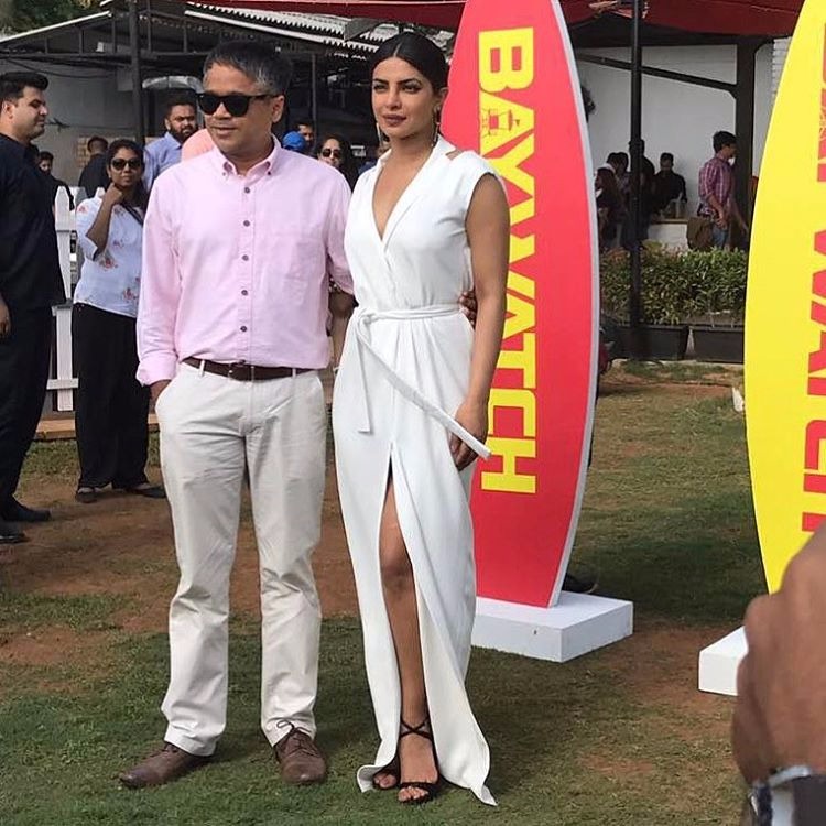 Priyanka Chopra With Ajit Andhare(COO of Viacom 18 Motion Pictures)