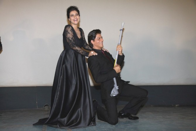 SRK and Kajol share a light moment