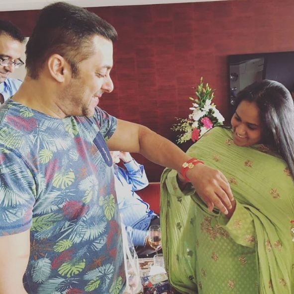 Salman Khan and Arpita Khan Sharma