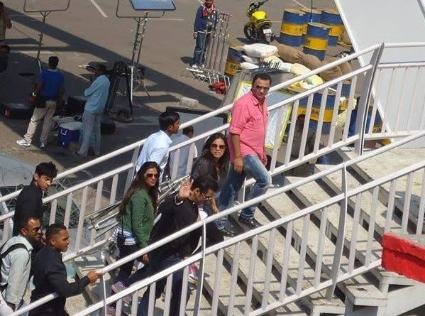 Salman Khan and Jacqueline Fernandez on the sets of Kick