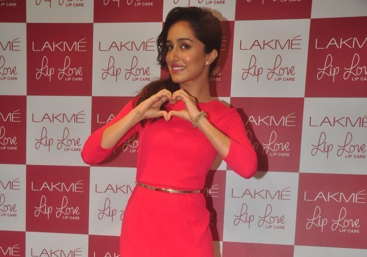 Shraddha Kapoor promotes a lip care product