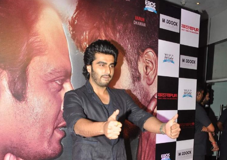 Arjun Kapoor looking handsome at the success party of 'Badlapur'